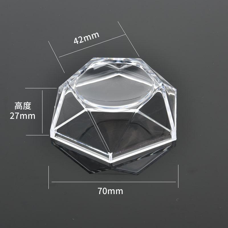 1-10Pcs Cube Transparent Plastic Box Cat Mineral Box Mineral Label Box Mineral Crystal Specimen Display and Collection Box