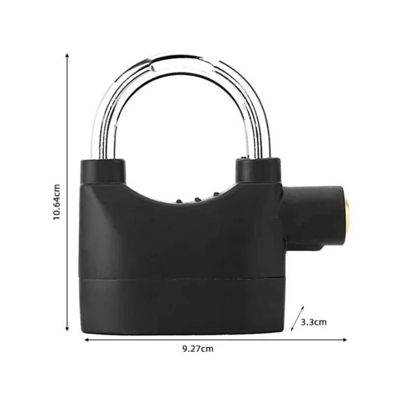 New Built-in Movement Sensor Security 110db Siren Alarm Lock Universal Anti-Theft Padlock for Bicycle Motorcycle Door Gate 4