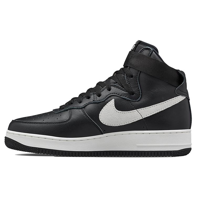 New Nike Air Force 1 High Retro Qs 'Black White' 743546-007