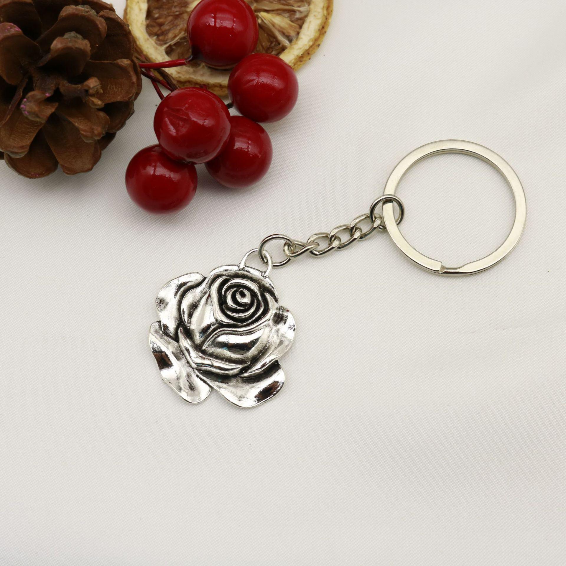Rose Flower Keychain Pendant - Hot Selling Jewelry