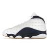 Air Jordan 13 Retro Midnight Navy Unisex Sneakers Blau Weiß Gummi-Hellbraun 414571-140