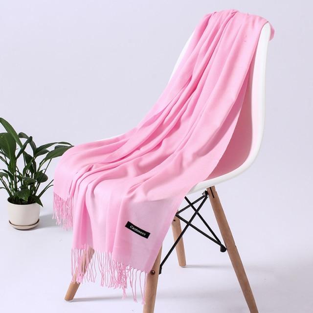 Sieviešu masīva šalle Kašmira sajūta Pashmina