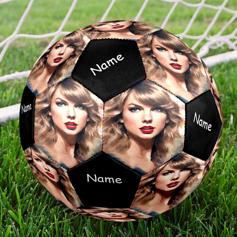 Custom Name Taylor Swift Theme Size 5 Soccer Ball, Suitable for Both Indoor and Outdoor Matches, a Gift Suitable for Everyone.