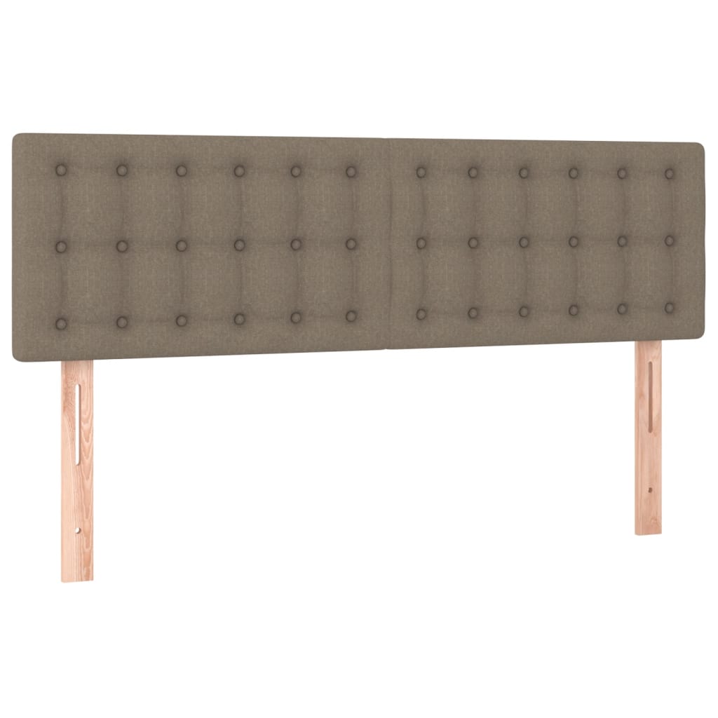 Vidaxl Letto Continentale Con Materasso, Taupe, Tessuto, 140X200 Cm