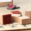 Office School Supplies Classic Wood Vintage Square Lace Seal Pack of 6 Kawai stationery lovely Assorted Stamp