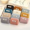 Small Plain Corduroy Zippered Pouch Trendy And Lightweight Coin Holder, Handy for Storing Headphones Perfect for Travel