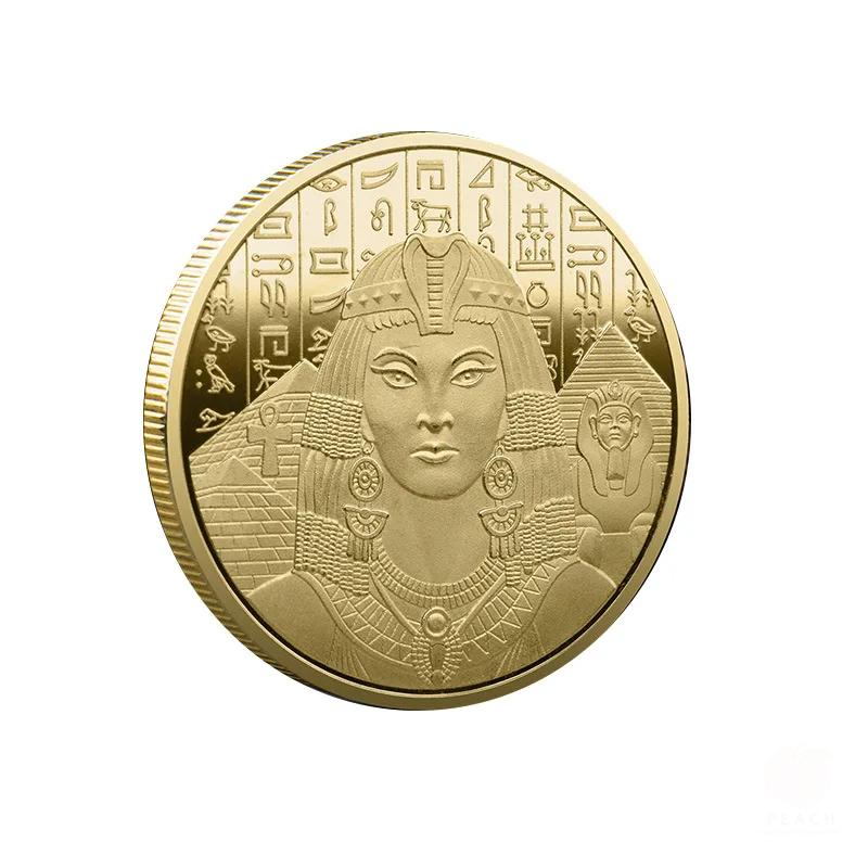 Grekiska Kleopatra Mynt Samlarobjekt Turistattraktioner Egypten Handel Lyckomynt Produktion Samling Minnesmedaljer