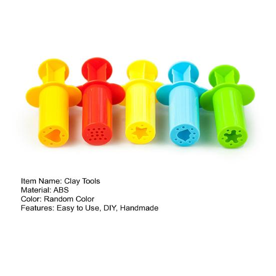 5-teilige Teig-Extruder-Werkzeuge, einfach zu bedienende DIY-Handarbeit, lange Lebensdauer, einfache Bedienung, Ton-Werkzeuge