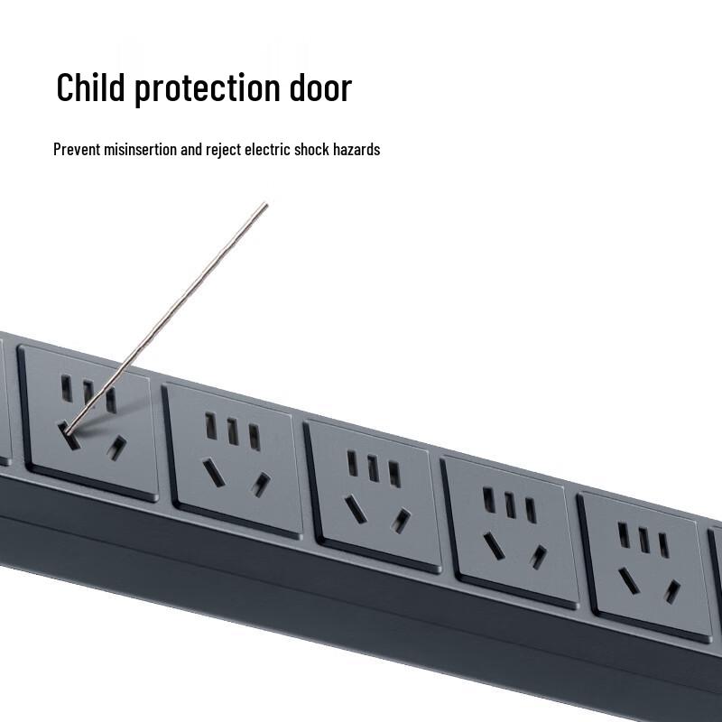 BULL GNE-1080W PDU Power Strip 8-Outlet CN Plug (adapter Included)