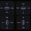 90 Degree USB3.0 Extension Cable Portable Male to Female Extender Cord Support 5Gbps Data for USB Fan/Printer/Lamp