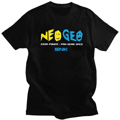 Custom Retro Arcade Game Neo Geo Snk T Shirts Men Pure Cotton Tees Tshirt Fashion Tshirt