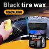 Black Tire Wax For Plastic And Rubber Repair Tire Interior Repair Wax,Multi-purpose Car Care,lasting Polish H1X8