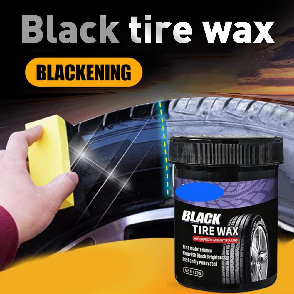Black Tire Wax For Plastic And Rubber Repair Tire Interior Repair Wax,Multi-purpose Car Care,lasting Polish H1X8