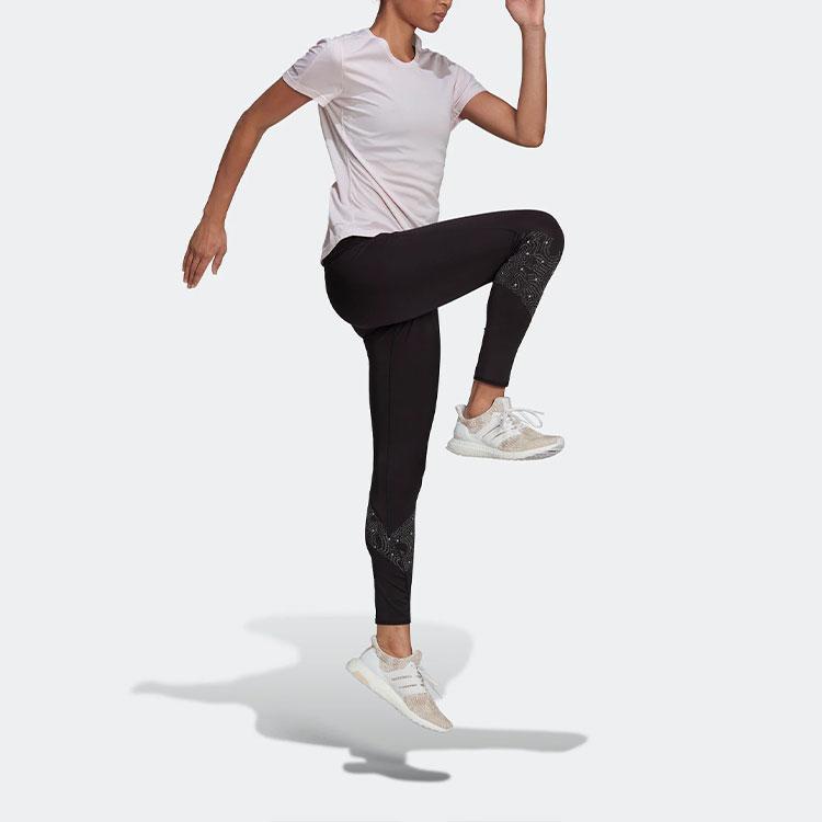 Adidas Solid Color Running Sports Quick-Dry Breathable Round Neck Short Sleeve Raglan T-Shirt Women Tops HD0658