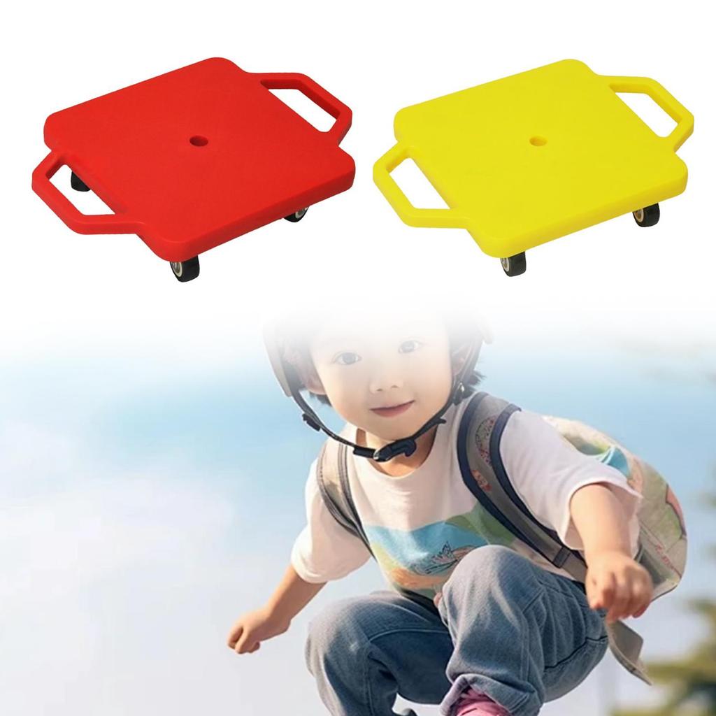 Sports Scooter Board With Handles Sitting Scooter With Casters