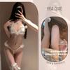 Sexy lingerie sexy lace three-point small chest shows big pearl seduction thong no-take suit female tease