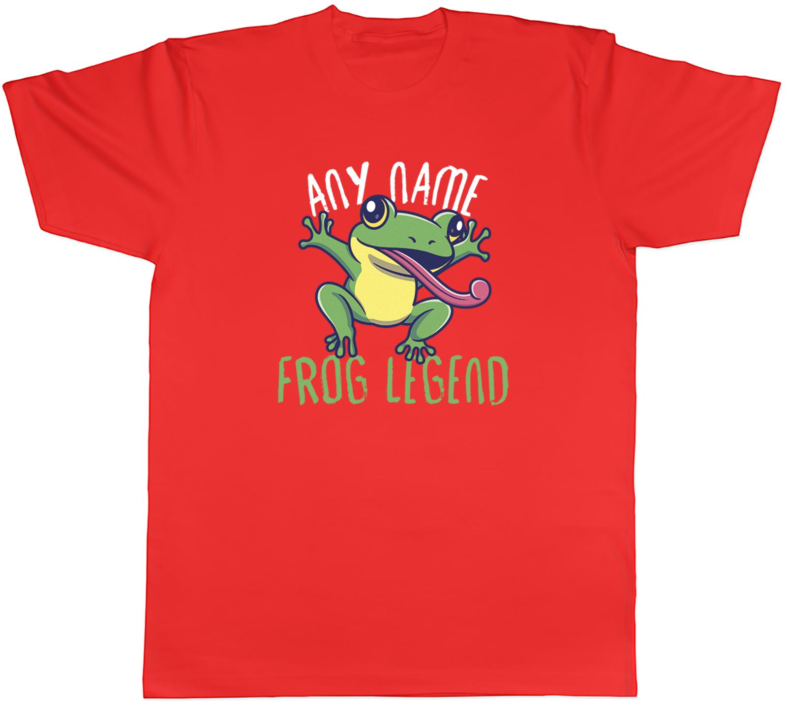 Personalised Any Name Frog Legend Unisexs TShirt Tee Gift Top S
