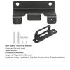 Trailer Mounting Bracket Easy Installation 4-Pin Trailer Connector with Screws Rust-Proof Carbon Steel Mounting Hardware