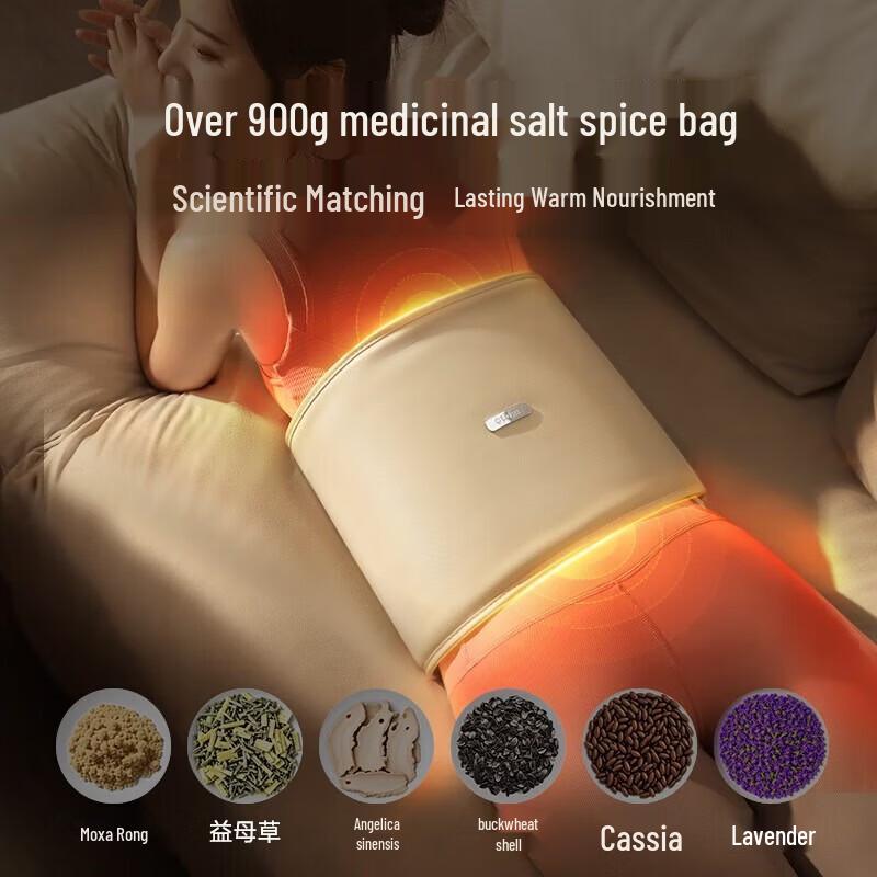 CLORIS Electric Sea Salt Hot Compress Waist Massager