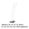 100 Stück 100% Baumwolle Kerzendochte Stabile Brennende Sojawachs-beschichteter Baumwollkern-Docht Mit Clips Kerzenherstellung Zubehör DIY