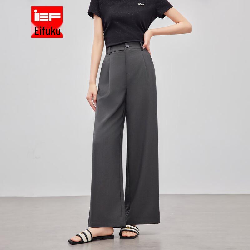 

IEF Women s 2026 Spring/Summer Korean Wide-Leg Pants L