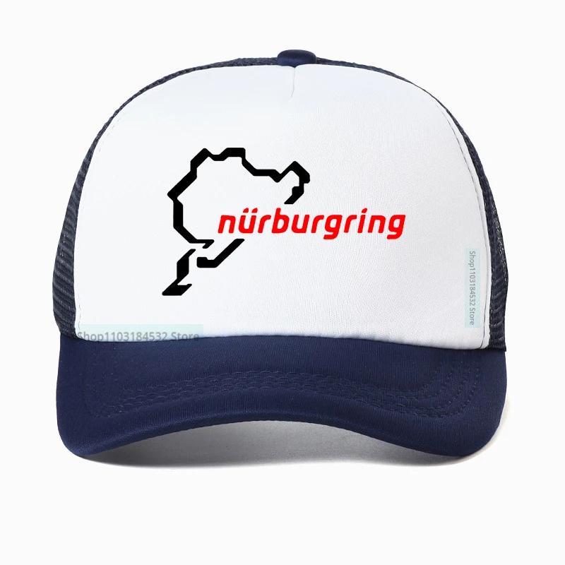 Stile Auto Corsa Strada Corsa Nurburgring cappello per Unisex Cappellino da Baseball da Corsa cool Rete Traspirante Cappellini Trucker Casquette Gorras