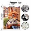 Disney Pearl Painting Handmade Nick Wilde Judy Hopps Pearl Kit Home Decoration Painting