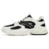 New Millennial Wear Resistant Low Top Chunky Sneakers Women's Black White 122328892-1