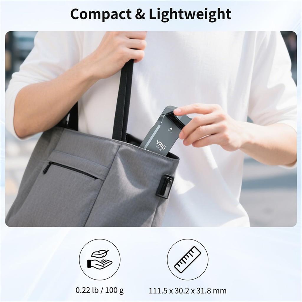 VRIG Metal Phone Tripod Mount with Cold Shoe & 1/4"-20 Screw 360° Rotation Smartphone Holder Tripod Adapter for iPhone Samsung
