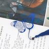 1Pc Vintage Butterfly Rose Ribbons Tassel Pendant Office Book Marker Supply School Creative Student Stationery Metal Bookmark