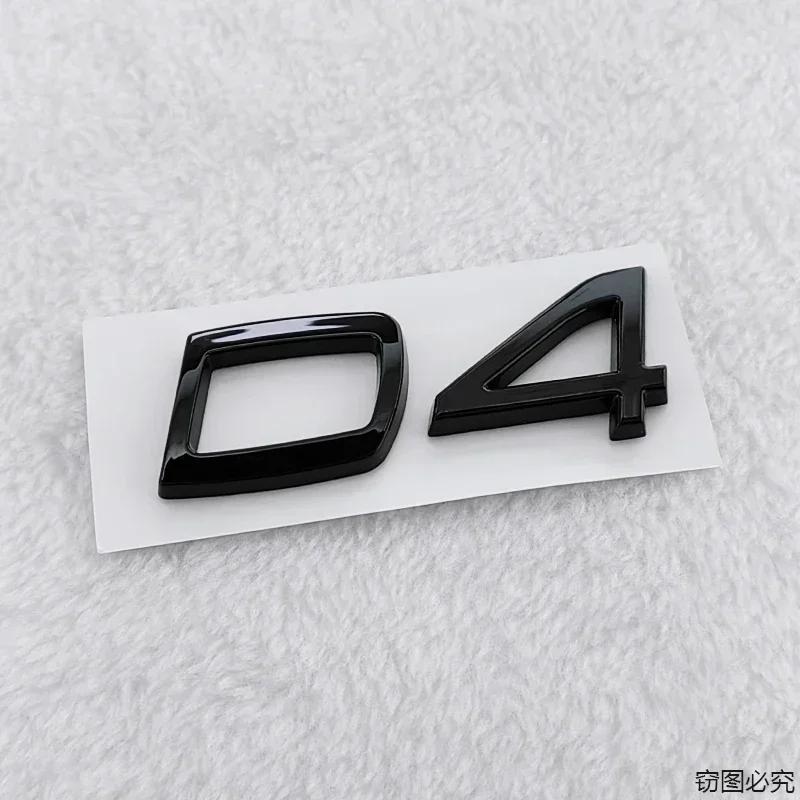 3D Car ABS Rear Trunk Badge Emblem Sticker for Volvo D2 D3 D4 D5 D6 D7 Logo V40 S40 S60 S70 S80 V50 Exterior Accessories