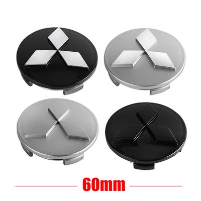 4 vnt. 60 mm ratlankių gaubteliai Automobilio ratlankio emblemos dangtelio apdaila Ralliart Outlander Lancera Asx L200 Colt Galant EVO V73