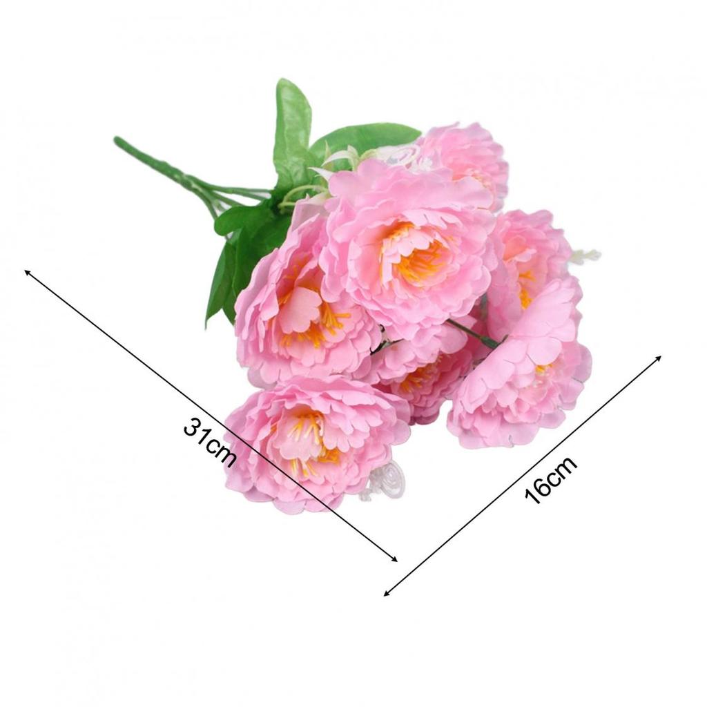 Home Decoration Flowers Outdoor Greening Flowers Artificial Peonies Long-lasting