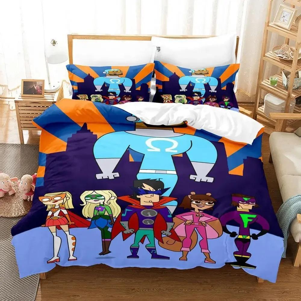 

New Total Drama Anime Bedding Set Single Twin Full Queen King Size Duvet Cover Bed Sheet Set for Adult Kid Bedroom 70x133cm 2pcs