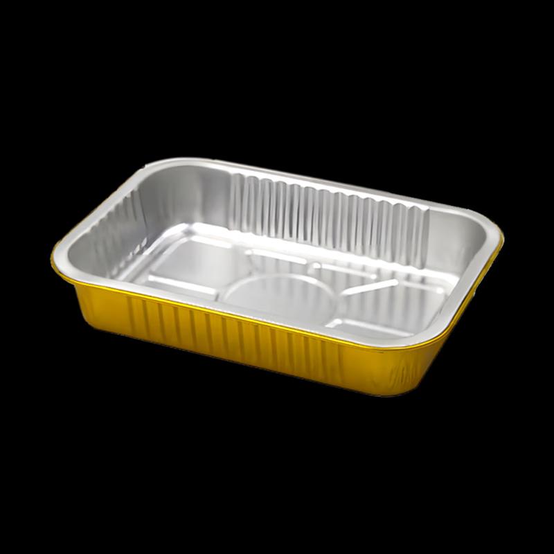 Jiwanggu F184 Rectangular Aluminum Foil Disposable Meal Box