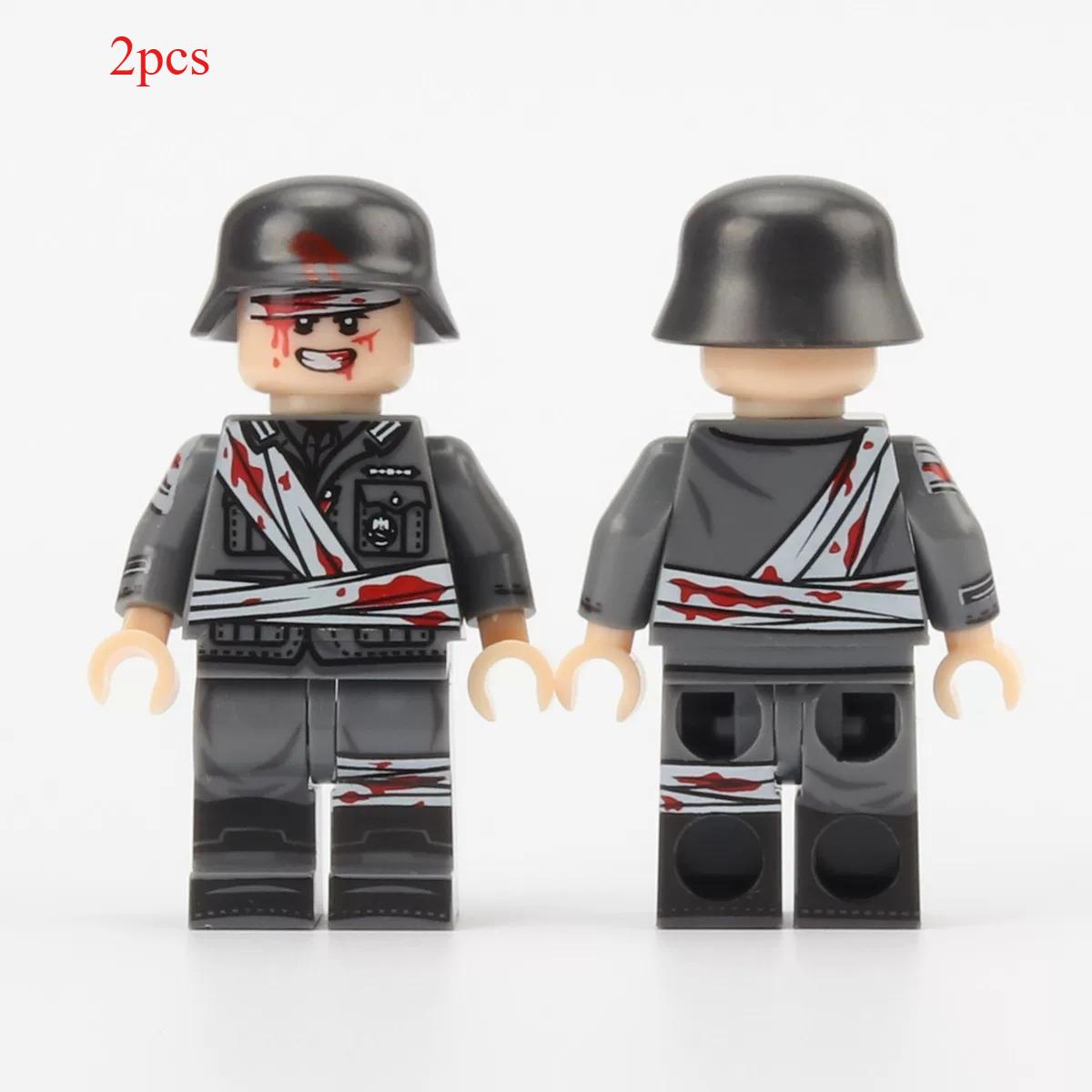 MOC Военная серия Медицинский солдат Носилки Аксессуар Конструктор Игрушка
