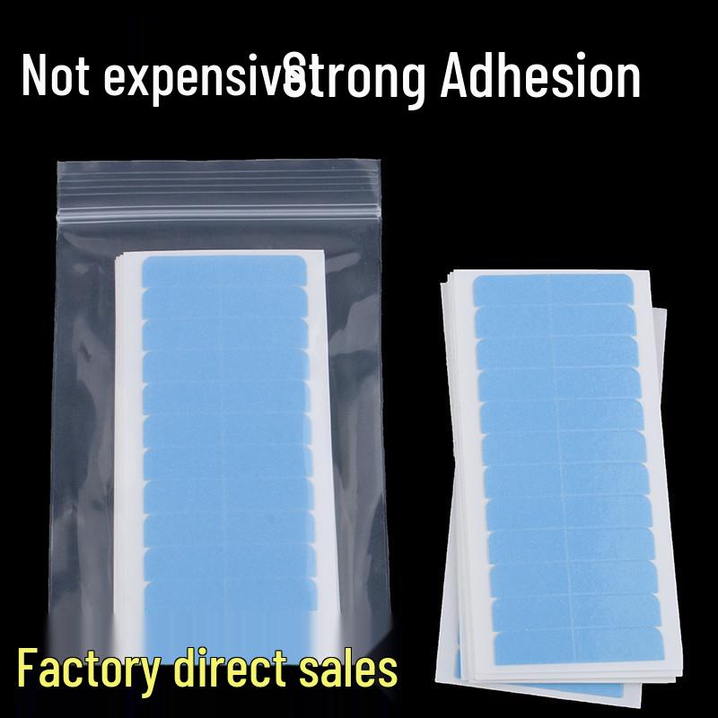 Ultra-Thin Bio Scalp Blue & White Hair Extension Tape - Sweatproof Double-Sided Wig Adhesive Patches