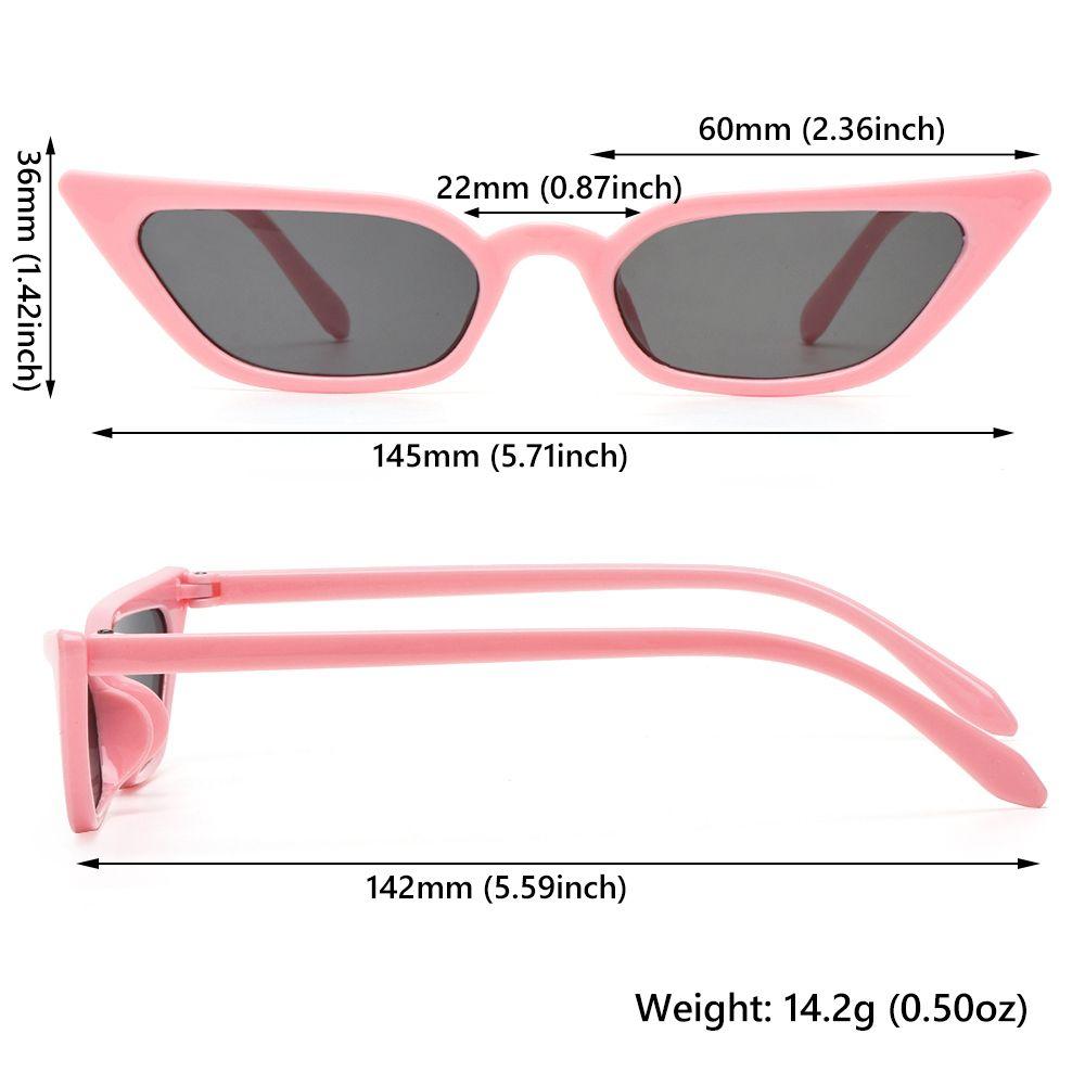 Women Uv400 Eyewear Vintage Sunglasses Sun Glasses Cat Eye Small Frame