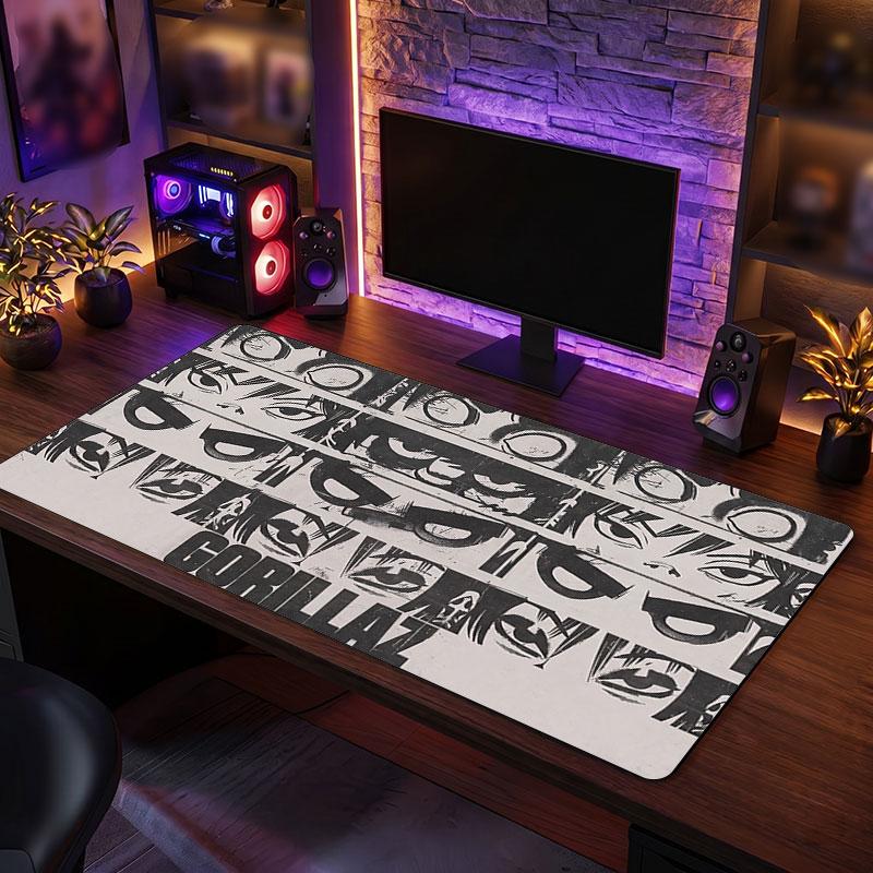 Big Mouse PadGorillaz Extended Soft Desk Mat Gaming Office Computer Table Decor Mat