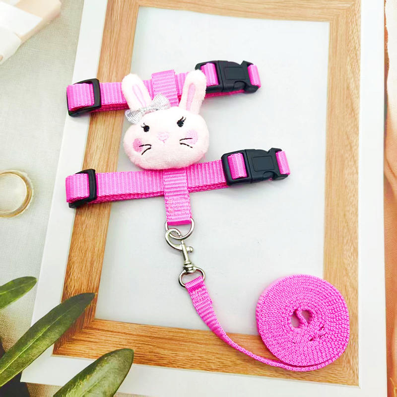Cute Pet Dog Walking Supplies Towing Rope Chest Strap Collar Adjustable Cat Harness Small Medium Pets' Accessories Small Animals