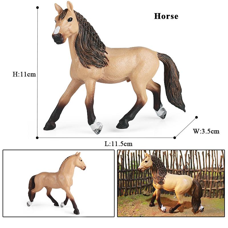 Oenux Nutztiere Gaul Fohlen Clydesdale Araber Pferdemodell Actionfiguren Reiterlich Pvc Sammlung Bildung Kinderspielzeug Geschenk