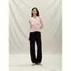 Anggae Velvet Satin Dancer Pants Black