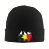 Bob Marley Three Little Birds With Rasta Colors Knitted Caps Women's Men's Beanies Autumn Winter Hats Hip Hop Melon Cap