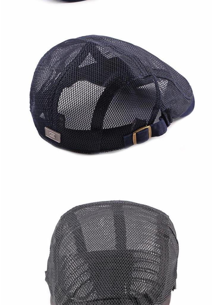 Hollow Mesh Beret Unisex Summer Cap: Korean Fashion Breathable, Stylish, and Simple Design