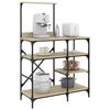 Vidaxl Kitchen Shelf, Sonoma Oak, 90X40X132 Cm