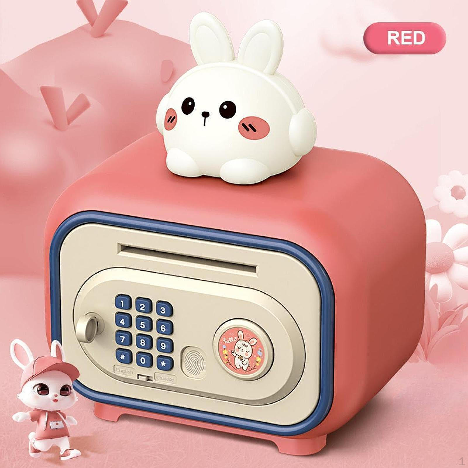 

Банк для детей с личным паролем и функцией автоматической прокрутки. Возраст 3–8 лет pink rabbit