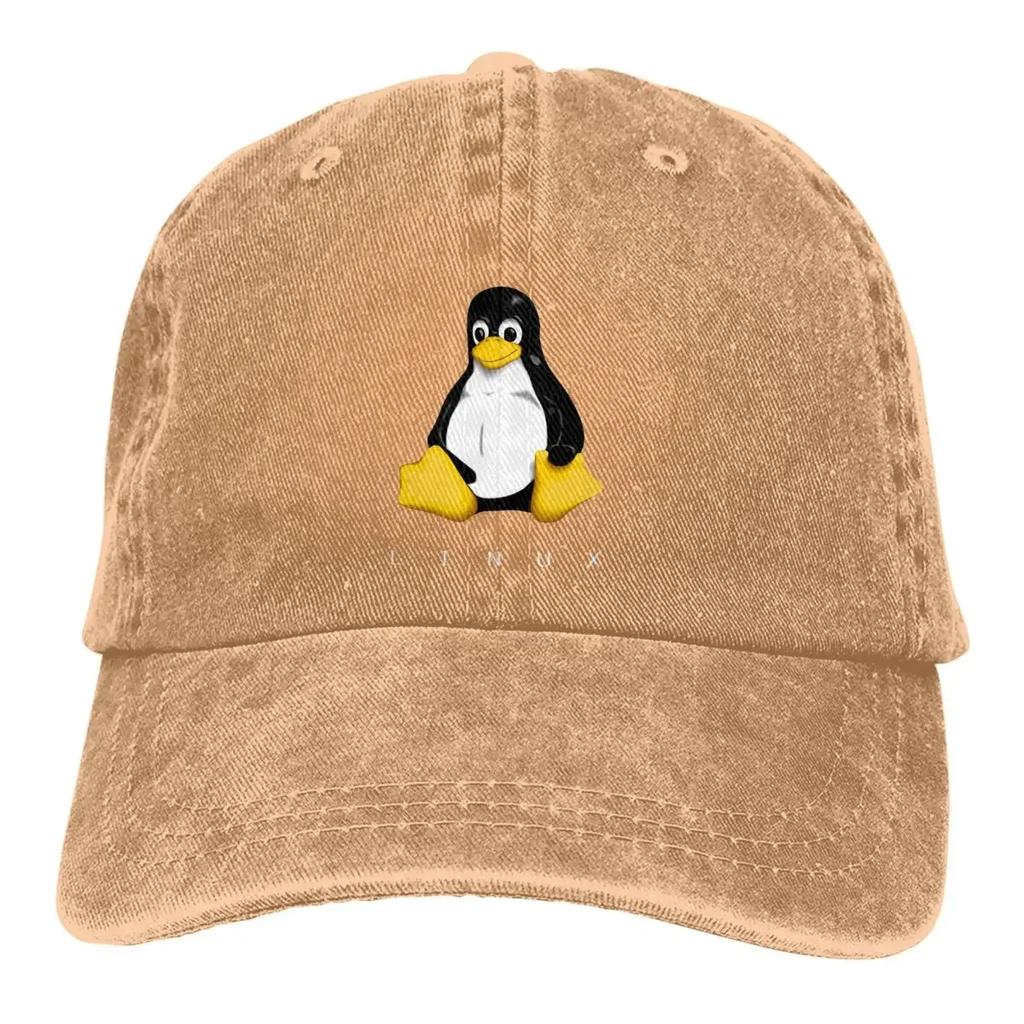 Sommerkappe Sonnenschirm LINUX Hip Hop Kappen Computerprogrammierer Cowboyhut Schirmmütze Trucker Dad Hats