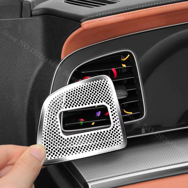For BYD Sealion 7 Sea Lion 07 EV Stainless Steel Car Central Control Air Vent Cover Trim Auto Interior Modification Accessories