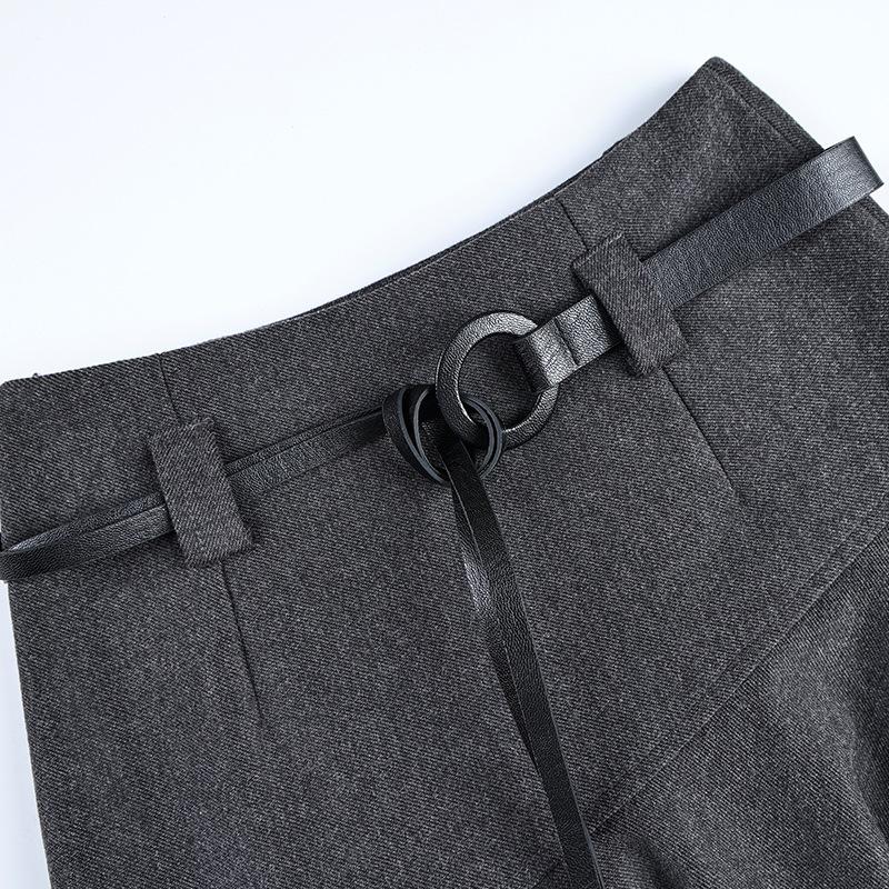 Autumn/Winter 2025 High-Waisted Wool Midi Skirt: Fashionable & Elegant Women's Wear