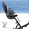 Folding Exercise Bike, 4-in-1, Magnetic, Resistance Bands, LCD, 120 kg, Black